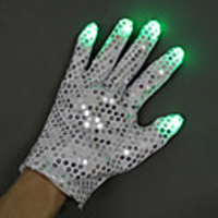 Sports mains Eclairage LED Jouets Lumineux Gants LED Finger Lights Danse Adulte pour des cadeaux d