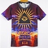 Série 3D Sky Eyes Hommes Impression avec T-shirt manches courtes
