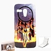 Sunset Dreamcatcher Design Durable TPU Soft Cover Case and Mini Display Stand with Diamond Dust Plug for Motorola Moto G