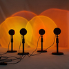 Sunset projection led lampe sur pied arc-en-ciel soleil projection lampe de bureau taille réglable 26-38cm pour chambre tiktok youtube vidéo diffusion en direct vidéo tournage miniinthebox