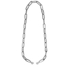 support de masque facial,  lanière de masque,  collier de chaîne de femmes,  laisse de mode décorative,  bijoux de charmes de lien de trombone,  tient le masque autour du cou (argent)