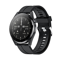 T3 Montre intelligente 1.36 pouce Smartwatch Montre Connectée Bluetooth ECG PPG Podomètre Moniteur de Sommeil Compatible avec Android iOS Longue Veille Rappel de Message Rappel d