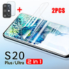 téléphone Protection Ecran Samsung Hydrogel TPU S20 S20 Plus S20 ultra 2 pcs Anti-Rayures Anti-Traces de Doigts Coin Arrondi 3D Protecteur d