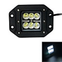 Type 18w / f inondation 6000k 6-cri XB-d conduit carré barre lumineuse de travaux de bricolage utilisé en voiture / bateau / phare automatique