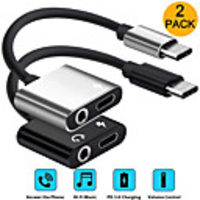 Type-C Adaptateur 2.4 A 0.2m (0.65Ft) 1 à 2 TPE Adaptateur de câble USB Pour Samsung / Huawei