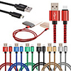type-c métal lin tressé ligne de charge mobile usb ligne de données universelle-100cm