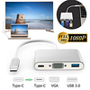 type c vers vga usb 3.0 usb-c hdmi convertisseur dock google projecteur adaptateur hub