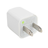 Ultra-Mini adaptateur USB / chargeur avec les données / câble de chargement pour iPod / iPhone 2 / 3 - nous le bouchon (blanc)