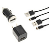 US Plug chargeur mural avec chargeur de voiture et 2 à 8 broches vers USB pour l