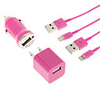 US Plug chargeur mural avec chargeur de voiture et 2 à 8 broches vers USB pour l