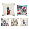 usa double face housse de coussin 5pc doux décoratif carré taie d