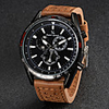 V6 Homme Montre Quartz Quartz Japonais Cuir Noir / Marron / Kaki Montre Décontractée Analogique Charme - Noir Marron Kaki Deux ans Autonomie de la batterie / Mitsubishi LR626