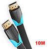 vention câble hdmi vers hdmi câble plat hdmi2.0 mâle à mâle 4k 2k 18gbps prend en charge la vidéo ethernet 3d 4k pour hdtv ps3 / 4 10m