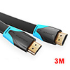 vention câble hdmi vers hdmi câble plat hdmi2.0 mâle à mâle 4k 2k 18gbps prend en charge la vidéo ethernet 3d 4k pour hdtv ps3 / 4 3m