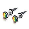 vnox bijoux en acier inoxydable mode arc-en-ciel boucle d