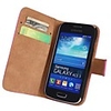 Véritable étui en cuir complet du corps avec sangle et autocollant pour Samsung Galaxy Ace S7270 S7272 S7275 3