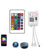 Wi-Fi sans fil double tête contrôleur intelligent LED fonctionnant avec Android et système iOS téléphone mobile application gratuite pour RGB LED Light 5V à 28V DC 4A est livré avec une télécommande à miniinthebox