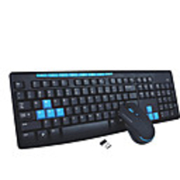 x1000 qisan jeu de 2.4g clavier sans fil et kit de souris