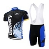 xaoyo polyester respirant cycles courts de douille dossard hommes costume bleu foncé-noir
