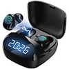 xg29 tws sans fil bluetooth 5.0 écouteur led horloge affichage stéréo casque de sport étanche avec micro denoise appels hd écouteur