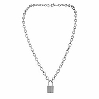 Y collier serrure pendentif simple mignon colliers longue chaîne multicouche bijoux de mode femmes filles cadeau pour elle