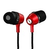 yafox casque dt-m042ear avec connecteur microphone 3, 5 mm pour iphone / htc / samsung (noir rouge)
