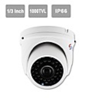 yanse ir caméra dôme 1/3 "CMOS 36-conduit 1000tvl sécurité de vision de CCTV étanche intérieur / caméras extérieures 711cfw