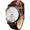 YAZOLE Femme Couple Montre Quartz Cuir PU à Carreaux Noir / Blanc / Rouge Montre Décontractée Cool / Analogique dames Rétro Vintage Simple - Noir Marron Rouge