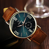 YAZOLE Homme Montre Analogique Quartz Simple Montre Décontractée / Acier Inoxydable / Cuir / Un ans miniinthebox
