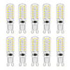 YWXLIGHT 10pcs 6 W LED à Double Broches 450-550 lm G9 T 22 Perles LED SMD 2835 Intensité Réglable Décorative Blanc Chaud Blanc Froid Blanc Naturel 220-240 V 110-130 V / 10 pièces / RoHs