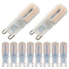 YWXLIGHT 10pcs 6 W LED à Double Broches 450-550 lm G9 T 22 Perles LED SMD 2835 Intensité Réglable Décorative Blanc Chaud Blanc Froid Blanc Naturel 220-240 V 110-130 V / 10 pièces / RoHs