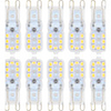 ywxlight 10pcs g9 2835smd 14led 150-200lm led bi-broches lumières blanc chaud blanc froid led ampoule de lustre lampe ac 220-240 ac 110-130v