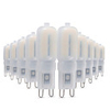 ywxlight 10pcs g9 5w 400-500lm 22 lumières bi-broches à leds 2835smd dimmable blanc chaud blanc froid led ampoule de lustre lampe de ma s ac 220-240v