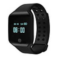 Z66 Hommes Montre Connectée Android iOS Bluetooth Imperméable Moniteur de Fréquence Cardiaque Mesure de la pression sanguine Ecran Tactile Calories brulées Podomètre Rappel d