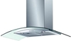 Baumatic BT10.3GL Hood Chimney 100cm Stainless steel with glass
