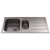 CDA KA52SS Sink One and Half Bowl Reversible Stainless Steel