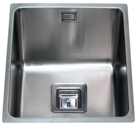 CDA KSC22SS Sink Square Undermount Medium Single Three Quarter Bowl