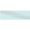 Smeg UPGAZ Upstands Set of 2 Plain Glass Pastel Blue 100cm W x 14cm H