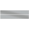 Smeg UPGS Upstands Set of 2 Plain Glass Silver each 100cm W x 14cm H