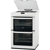 Zanussi ZCG662GWC Cooker Gas Freestanding Double Oven White