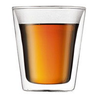 Canteen Double Wall No Handle Glass,  Medium (Pair) Medium Glass (Pair)