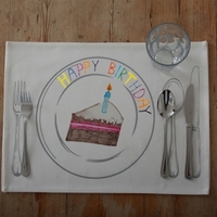 Doodle Placemat,  Place Setting Doodle Placemat,  Place setting