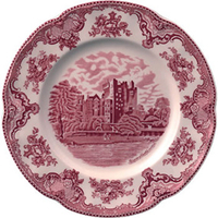 Old Britain Castles Tableware,  Pink Sets of 6 Plates 16cm