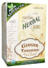 Mate Factor Functional Herbal Blends (Ginger Turmeric with Black Pepper,  20 Tea Bag)