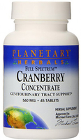 Planetary Herbals Cranberry Concentrate Full Spectrum™ (560 mg,  45 tablets)