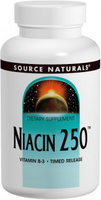 Source Naturals Niacin 250 Vitamin B-3 (250 mg,  100 Time Release Tablets)