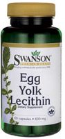 Swanson Egg Yolk Lecithin (600 mg,  60 Capsules)