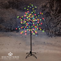 2.1m LED Cherry Blossom Tree with 220 Multi Coloured Multi-Function Lights