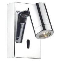 Anvil LED Switched Wall Light in Polished Chrome Finish