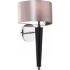 Corvina Single Light Wall Fitting With Polished Chrome And Wood Finish